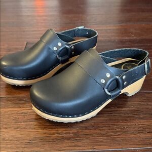 No. 6 Brando Clog on Vintage Base in Black